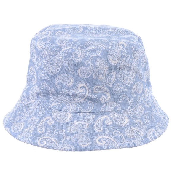 Men’s Light Blue Paisley pattern bucket hat *NWT* - Picture 2 of 4